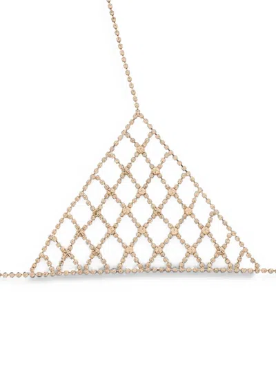 Dsquared2 Rhinestone Bra In Gold