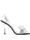 Dsquared2 Leather Shoes In Silver