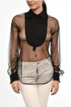 Dsquared2 Rhinestone Sheer Blouse Grösse 38