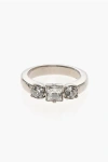 Dsquared2 Rhinestoned D2 Classic Ring In Metallic
