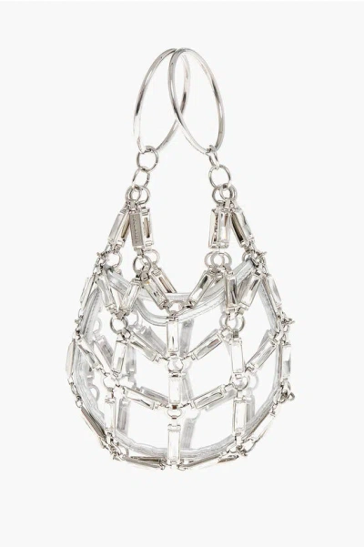 Dsquared2 Rhinestoned Net Jewel Clutch
