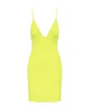 Dsquared2 Rib Halter Skirt In Yellow