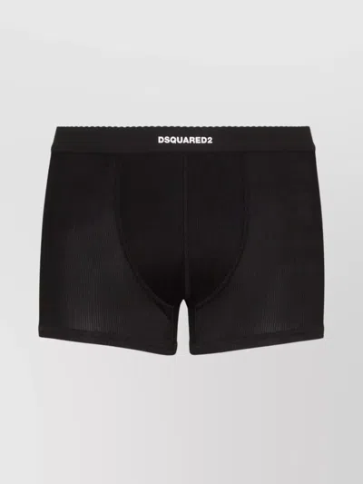 DSQUARED2 RIBBED BOXERS LOGO WAISTBAND