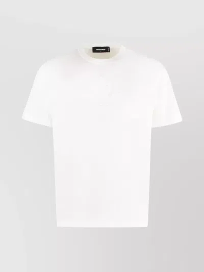 DSQUARED2 RIBBED COLLAR CREW-NECK T-SHIRT