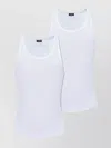 Dsquared2 Man Undershirt White Size L Cotton, Elastane