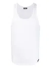 Dsquared2 Stretch-cotton Tank Top In White