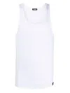 Dsquared2 Stretch-cotton Tank Top In White