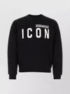 DSQUARED2 RIBBED CREW-NECK COTTON SWEATER WITH LONG SLEEVES