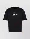 Dsquared2 Black T-shirt With Contrasting Icon Print In Black