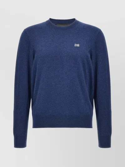 DSQUARED2 RIBBED CREWNECK SWEATER WITH CUFFS AND HEM