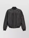 Dsquared2 Ribbed Cuffs And Hem Jacket With Pockets In Black