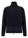 Dsquared2 Carded Wool Insert Cardigan Sweaters And Cardigans Blue In Blue