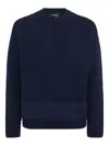 Dsquared2 Ribbed Jumper In Blue