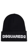 Dsquared2 Wool Logo Hat In Black