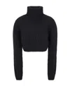 Dsquared2 Black Wool Blend Sweater In Black
