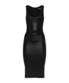 Shop Dsquared2 Ribbed-knit Dress In Black