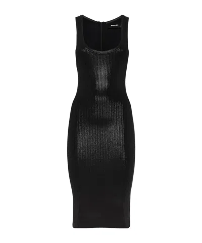 DSQUARED2 DSQUARED2 SLEEVELESS RIBBED MIDI DRESS