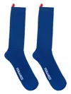 Dsquared2 Ribbed-knit Socks In Blue