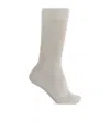 Dsquared2 Ribbed Knit Socks In Gray
