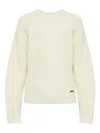 Dsquared2 Ribbed Long-sleeves Sweater In Neutral