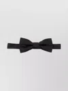 Dsquared2 Ribbed Pre-tied Bow Ties With Adjustable Strap In Black