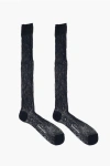 Dsquared2 Ribbed Silk Long Socks