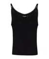 Dsquared2 Hook-and-eye Tank Top In Black