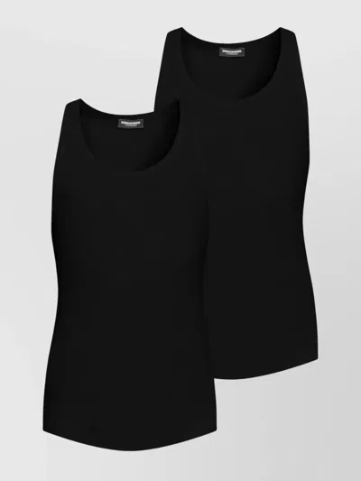 DSQUARED2 RIBBED TANK TOP (PACK OF TWO)