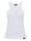Dsquared2 Ribbed Tank Top In White