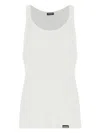 Dsquared2 Ribbed Tank Top In White