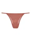 Dsquared2 Ribbed Thong In Brown