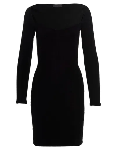 DSQUARED2 DSQUARED2 RIBBED VISCOSE DRESS