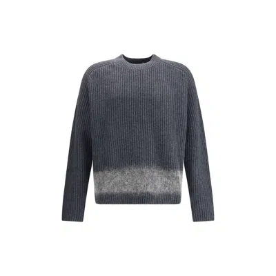 Dsquared2 Men Ribbed Wool Sweater In Blue