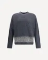 Dsquared2 Men Ribbed Wool Sweater In Gray