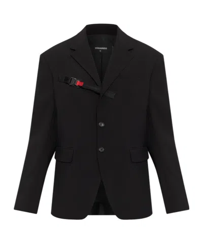 Dsquared2 Ribbon Detail Suit Jacket In Black