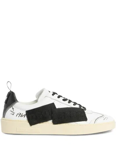 Dsquared2 Low-top Rider Sneakers In White