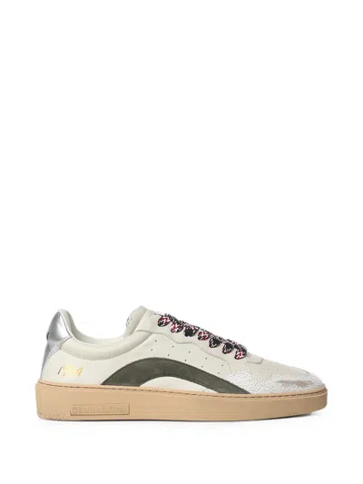 Dsquared2 Rider Distressed-effect Panelled Sneakers In Multi