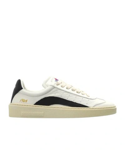Dsquared2 Rider Lace-up Sneakers In White