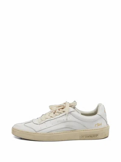 Pre-owned Dsquared2 Rider Lace-up Sneakers In White