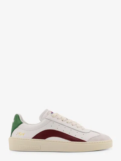DSQUARED2 RIDER LEATHER LOW-TOP SNEAKERS