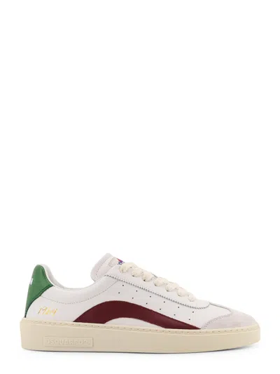 DSQUARED2 RIDER LEATHER LOW-TOP SNEAKERS