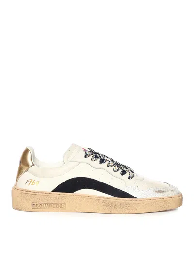Dsquared2 Rider Leather Sneaker In Multi