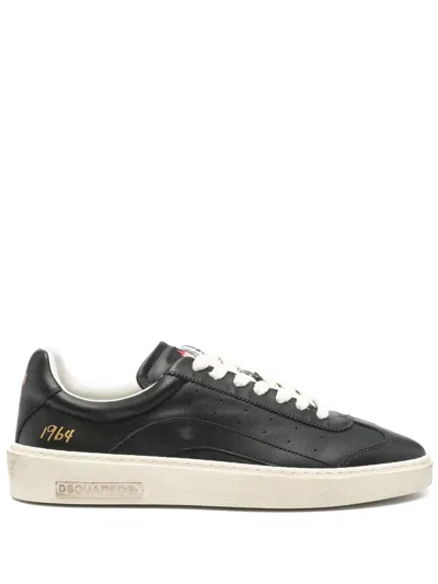 DSQUARED2 RIDER LEATHER SNEAKERS
