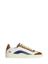 Dsquared2 Suede And Rubber Sole Sneakers In White