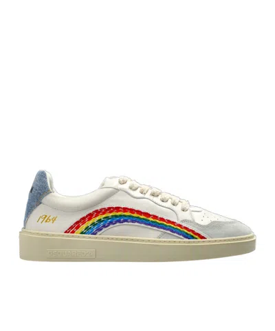 Dsquared2 Rainbow Rider Sneakers In Multi