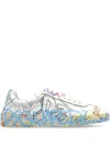 Dsquared2 Round Toe Low Top Casual Shoes In Multi
