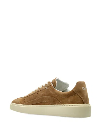 Dsquared2 Rider Suede Low-top Sneakers In Brown