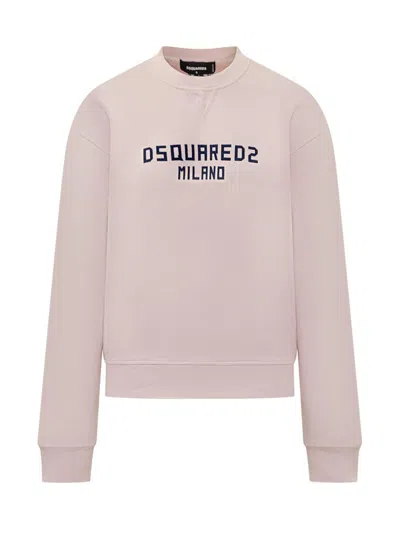 Dsquared2 Right Fit Crewneck In Pink