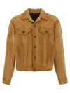 Dsquared2 Leather Button-fastening Jacket In Brown