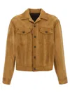 Dsquared2 Leather Button-fastening Jacket In Brown